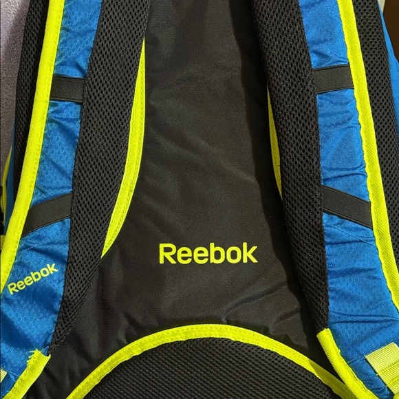 Reebok Men's Backpack in Blue and Neon Yellow - Picture 6 of 12